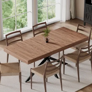 EXTENDABLE OFFICE OR DINING ROOM TABLE 55''-70.9"