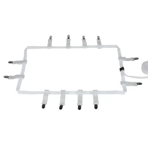 NEW STYLE ADJUSTABLE ELASTIC FITTED SHEEET HOLDER. CLIP TO THE UNDERSIDE OF THE FITTED SHEET LIKE SUSPENDERS.