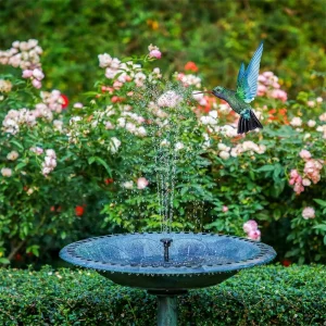 SOLAR FOUNTAIN PUMP WITH 6 NOZZLES,1.5 Watt = 6.3", 2.5 Watt = 6.3", 3.5 Watt = 7.1"