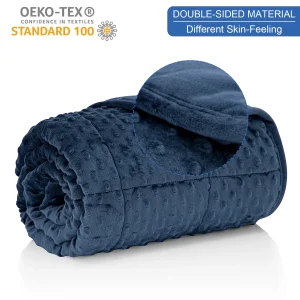 WEIGHTED THROW BLANKET PRODUCES DEEP
PRESSURE ON THE BODY RELEASING SEROTONIN.