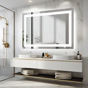 LED BATHROOM MIRROR WITH THREE COLOR TEMPERATURES