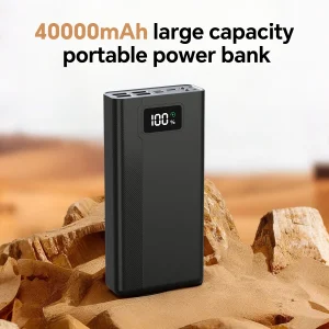 40000mAh LARGE CAPACITY MOBILE POWER BANK WITH LED POWER DISPLAY, SUITABLE FOR MOST DEVICES