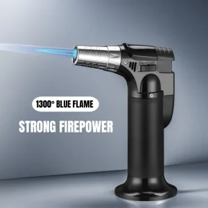 1300 DEGREES C. WINDPROOF BUTANE TORCH LIGHTER